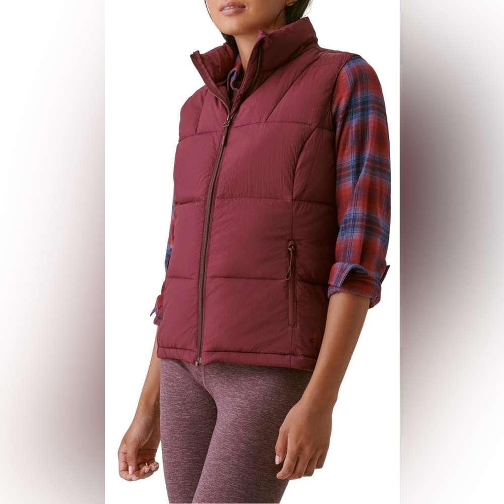 BASS OUTDOOR Women’s Puffer Vest – Quilted Gilet with Front Zipper - Picture 2 of 8